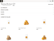 Tablet Screenshot of motherbutterspopcorn.com